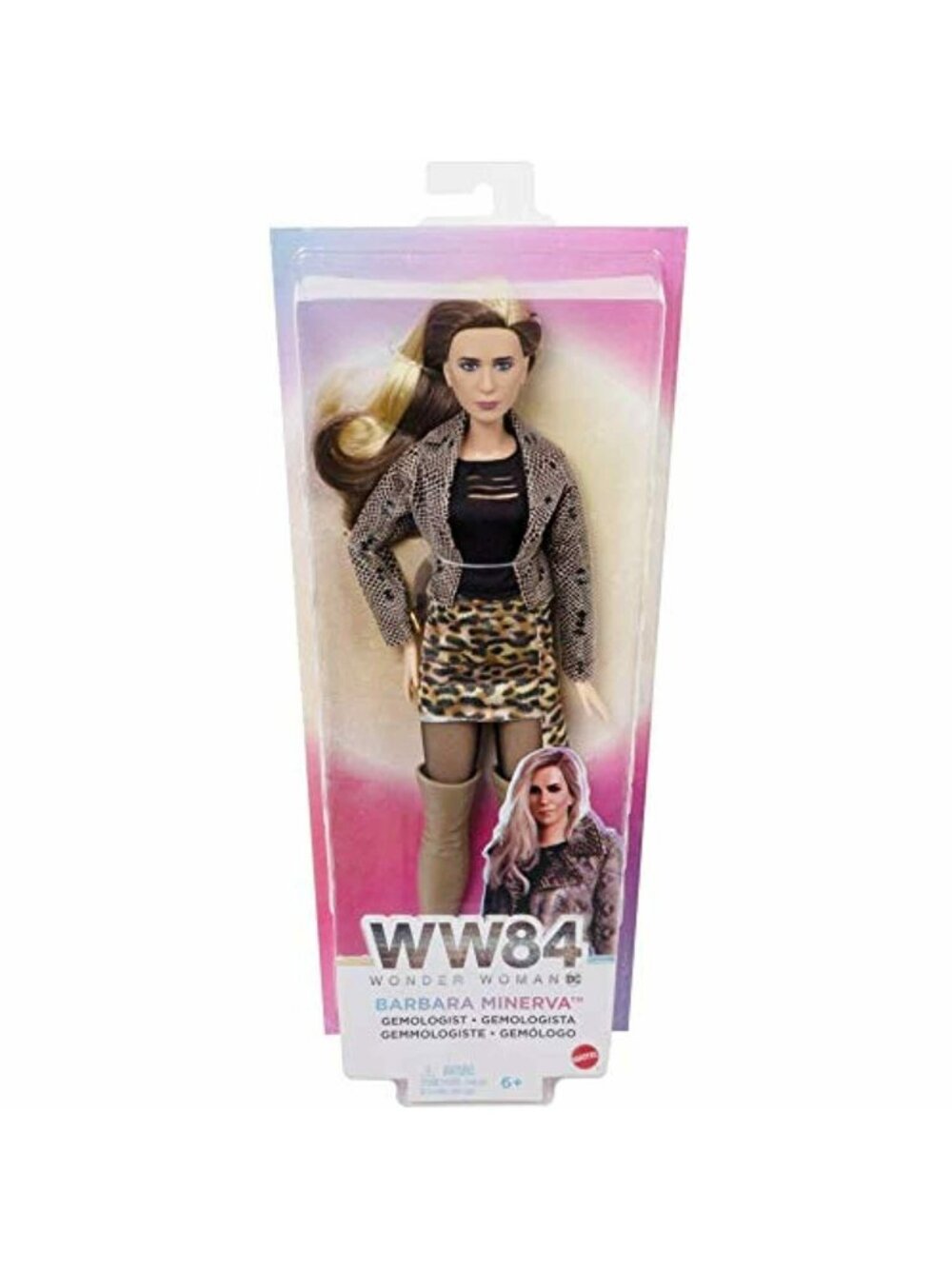 Wonder Woman 1984 Barbara Minerva Doll Leopard Print Outfit Snake Jacket Boots 1